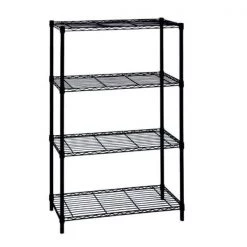 HDX 4-Tier Steel Wire Shelving Unit in Black (36 in. W x 54 in. H x 14 in. D) -HDX Sales black hdx freestanding shelving units 21436bps c3 1000