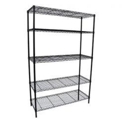 HDX 5-Tier Steel Wire Shelving Unit in Black (36 in. W x 72 in. H x 16 in. D) 8 HDX 5-Tier Steel Wire Shelving Unit in Black (36 in. W x 72 in. H x 16 in. D) -HDX Sales black hdx freestanding shelving units 21656ps 1 c3 1000
