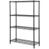 HDX 4-Tier Steel Wire Shelving Unit in Black (36 in. W x 54 in. H x 14 in. D)