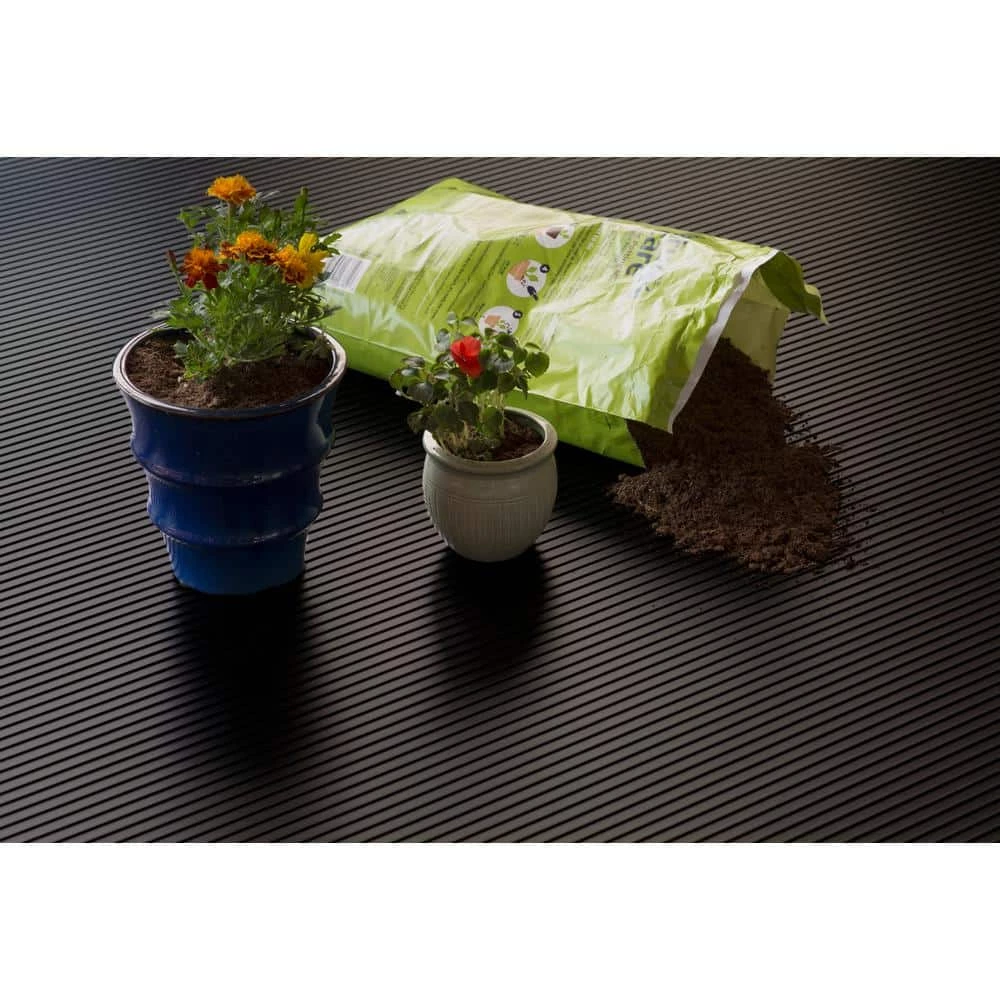 HDX Channel 7.5 ft. x 17 ft. Black Universal Flooring 2 HDX Channel 7.5 ft. x 17 ft. Black Universal Flooring - Image 2