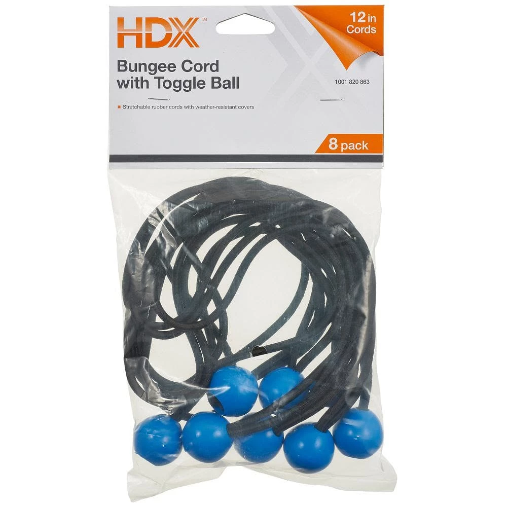 HDX 12 in. Canopy Tarp Bungee (8 pack) 8 HDX 12 in. Canopy Tarp Bungee (8 pack) - Image 8
