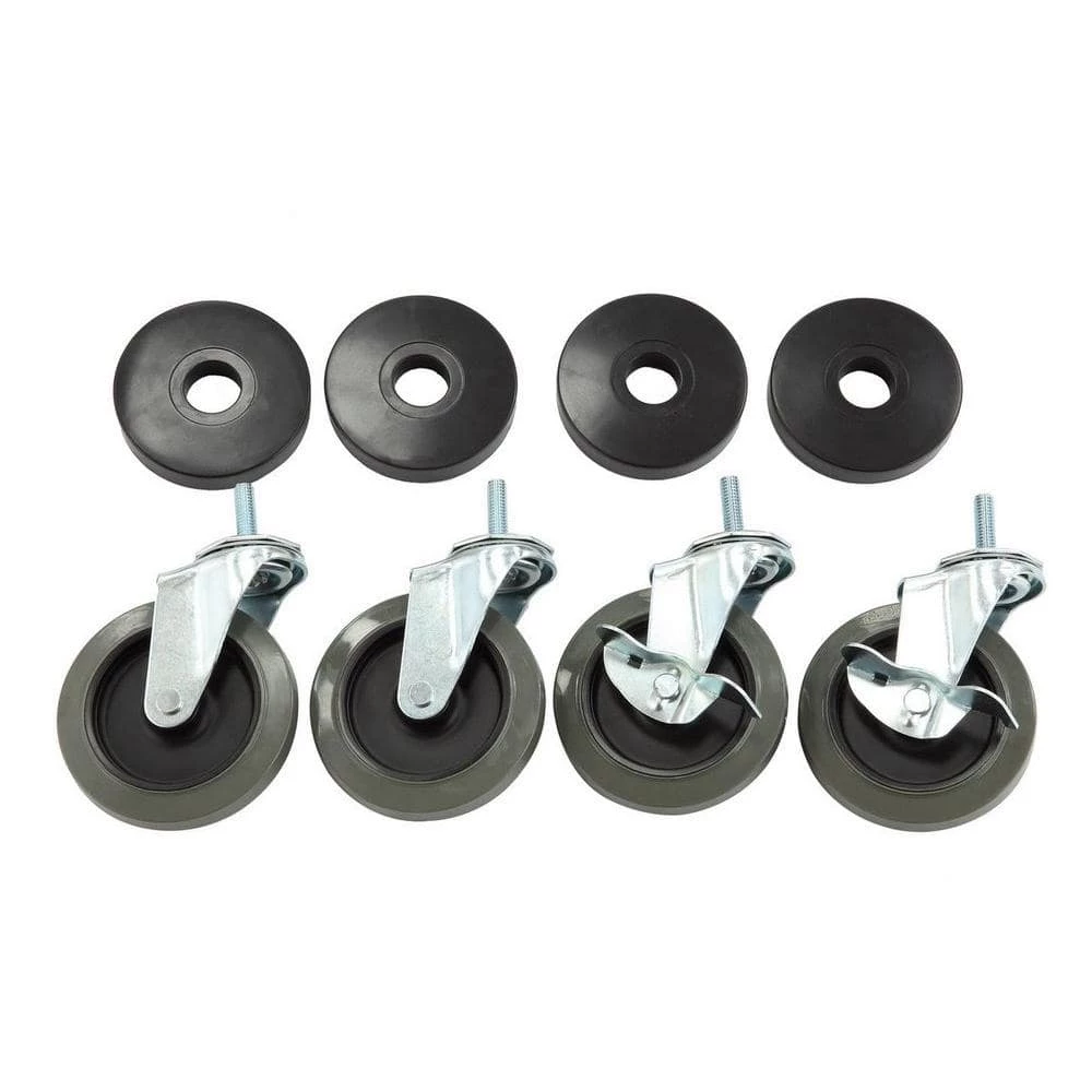 HDX 4 in. Industrial Casters with Bumper (4-Pack) 1 HDX 4 in. Industrial Casters with Bumper (4-Pack)