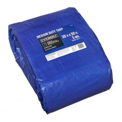 HDX 30 ft. x 50 ft. Blue Medium Duty Tarp