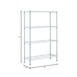 HDX 4-Tier Steel Wire Shelving Unit in Chrome (36 in. W x 54 in. H x 14 in. D) 7 HDX 4-Tier Steel Wire Shelving Unit in Chrome (36 in. W x 54 in. H x 14 in. D) -HDX Sales chrome hdx freestanding shelving units 31436ps 1 40 1000