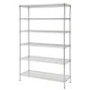 HDX 6-Tier Commercial Grade Heavy Duty Steel Wire Shelving Unit in Chrome (48 in. W x 72 in. H x 18 in. D)