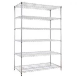 HDX Chrome 6-Tier Commercial Grade Heavy Duty Steel Wire Shelving Unit (48 in. W x 72 in. H x 24 in. D) 6 HDX Chrome 6-Tier Commercial Grade Heavy Duty Steel Wire Shelving Unit (48 in. W x 72 in. H x 24 in. D) -HDX Sales chrome hdx freestanding shelving units e60120180b6rthd c3 1000