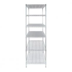 HDX 6-Tier Commercial Grade Heavy Duty Steel Wire Shelving Unit in Chrome (48 in. W x 72 in. H x 24 in. D) -HDX Sales chrome hdx freestanding shelving units eh wsthdus 501 c3 1000