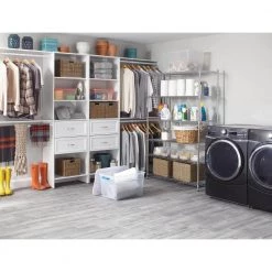 HDX 6-Tier Commercial Grade Heavy Duty Steel Wire Shelving Unit in Chrome (48 in. W x 72 in. H x 24 in. D) -HDX Sales chrome hdx freestanding shelving units hd32448rcps 40 1000