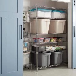 HDX 6-Tier Commercial Grade Heavy Duty Steel Wire Shelving Unit in Chrome (48 in. W x 72 in. H x 18 in. D) 8 HDX 6-Tier Commercial Grade Heavy Duty Steel Wire Shelving Unit in Chrome (48 in. W x 72 in. H x 18 in. D) -HDX Sales chrome hdx freestanding shelving units sl wsus 136 a0 1000