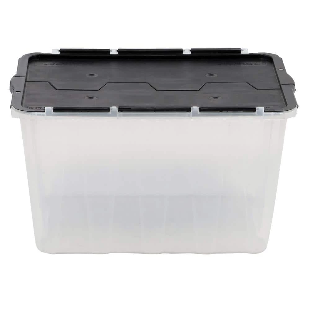 HDX 12 Gal. Flip Top Storage Tote (Colors Vary by Store) 3 HDX 12 Gal. Flip Top Storage Tote (Colors Vary by Store) - Image 3