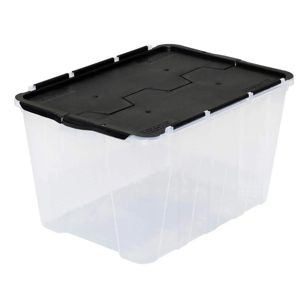 HDX 12 Gal. Flip Top Storage Tote (Colors Vary by Store) 5 HDX 12 Gal. Flip Top Storage Tote (Colors Vary by Store) - Image 5