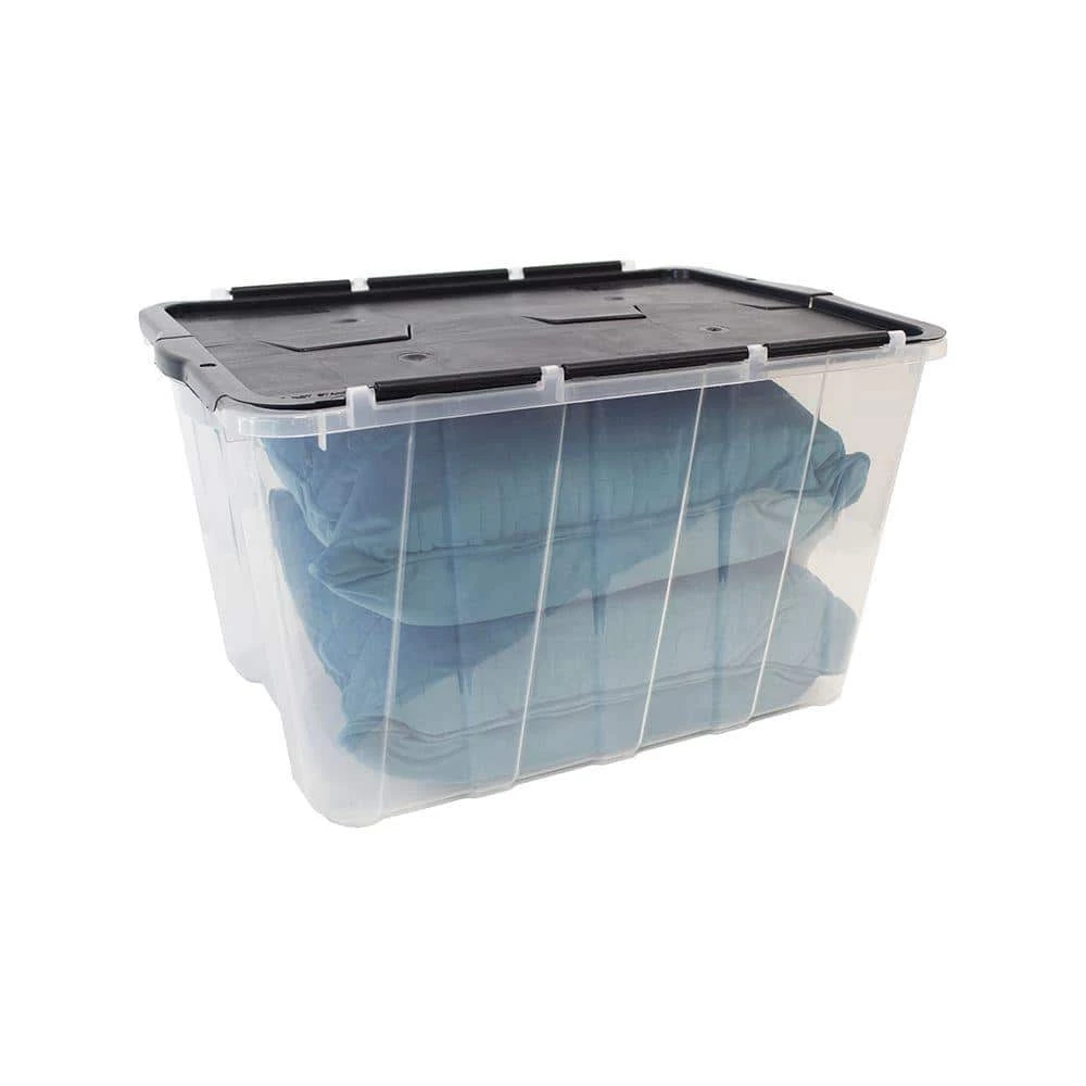 HDX 12 Gal. Flip Top Storage Tote (Colors Vary by Store) 2 HDX 12 Gal. Flip Top Storage Tote (Colors Vary by Store) - Image 2
