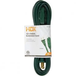 HDX 12 ft. 16/2 Green Cube Tap Extension Cord