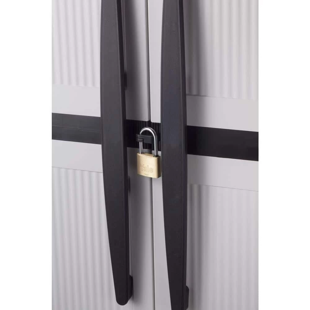 HDX Plastic Freestanding Garage Cabinet in Gray (35 in. W x 71 in. H x 18 in. D) 6 HDX Plastic Freestanding Garage Cabinet in Gray (35 in. W x 71 in. H x 18 in. D) - Image 6