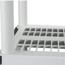 HDX 5-Tier Plastic Garage Storage Shelving Unit in Gray (36 in. W x 72 in. H x 18 in. D) 19 HDX 5-Tier Plastic Garage Storage Shelving Unit in Gray (36 in. W x 72 in. H x 18 in. D) -HDX Sales gray hdx freestanding shelving units 127932 1f 1000