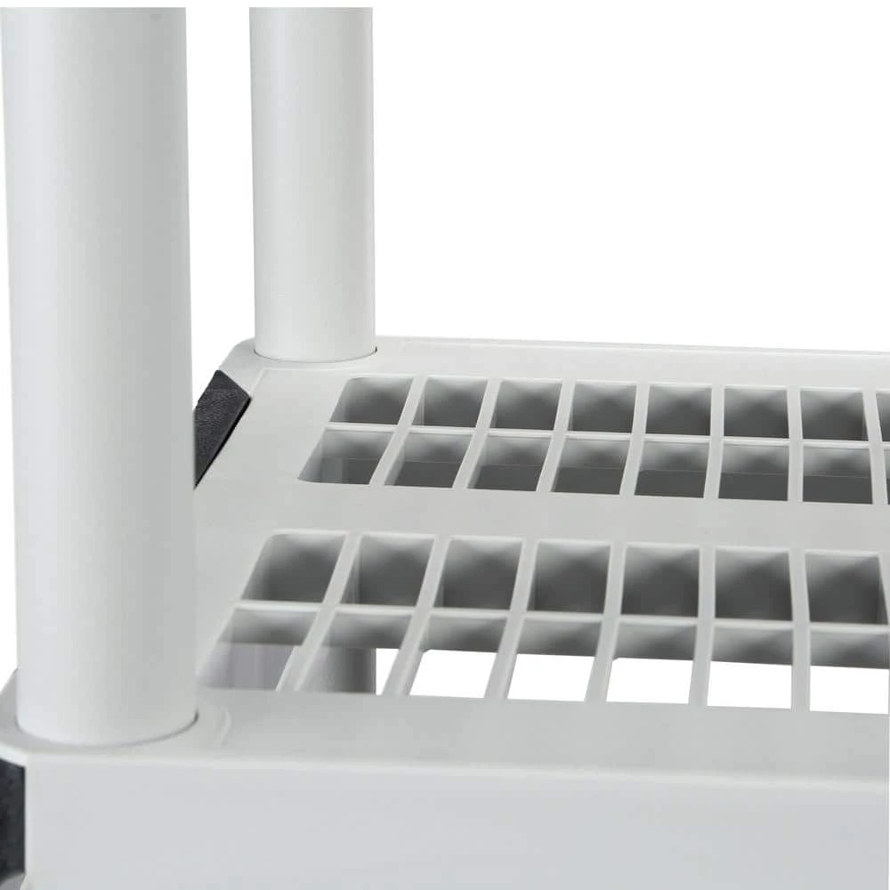 HDX 5-Tier Plastic Garage Storage Shelving Unit in Gray (36 in. W x 72 in. H x 18 in. D) 10 HDX 5-Tier Plastic Garage Storage Shelving Unit in Gray (36 in. W x 72 in. H x 18 in. D) - Image 10