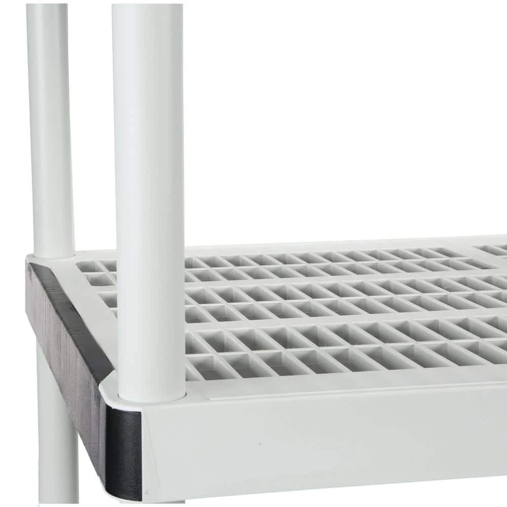 HDX 5-Tier Plastic Garage Storage Shelving Unit in Gray (36 in. W x 72 in. H x 24 in. D) 8 HDX 5-Tier Plastic Garage Storage Shelving Unit in Gray (36 in. W x 72 in. H x 24 in. D) - Image 8