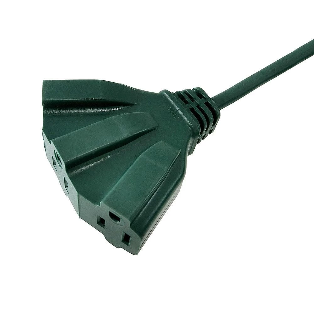 HDX 25 ft. 16/3 Fan-Tap Landscape Extension Cord, Green 2 HDX 25 ft. 16/3 Fan-Tap Landscape Extension Cord, Green - Image 2