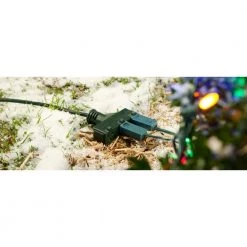 HDX 50 ft. 16/3 Tri-Tap Indoor/Outdoor Landscape Extension Cord, Green -HDX Sales green hdx general purpose cords sjtw16350gnpb 40 1000