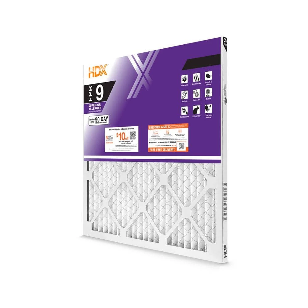 HDX 16 in. x 16 in. x 1 in. Superior Pleated Air Filter FPR 9 (Case of 12) 3 HDX 16 in. x 16 in. x 1 in. Superior Pleated Air Filter FPR 9 (Case of 12) - Image 3