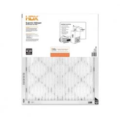 HDX 25 in. x 25 in. x 1 in. Superior Pleated Air Filter FPR 9 (Case of 12) -HDX Sales hdx air filters c hdx1p9 012525 66 1000