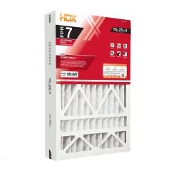 HDX 16 in. x 25 in. x 4 in. Honeywell Replacement Pleated Air Filter FPR 7 -HDX Sales hdx air filters hdx hw1625 11 3 4f 1000