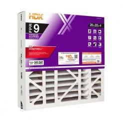 HDX 20 in. x 20 in. x 4 in. Honeywell Replacement Pleated Air Filter FPR 9 -HDX Sales hdx air filters hdx hw2020 13 3 4f 1000