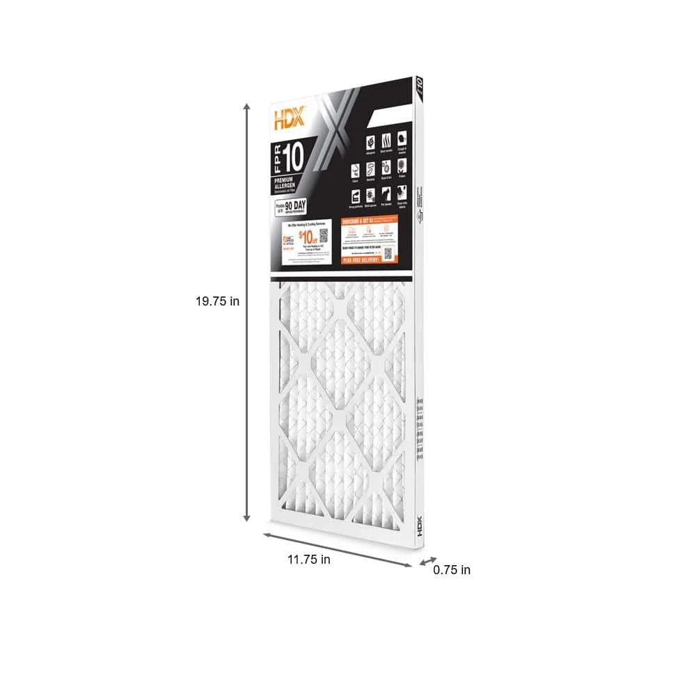 HDX 12 in. x 20 in. x 1 in. Premium Pleated Air Filter FPR 10 2 HDX 12 in. x 20 in. x 1 in. Premium Pleated Air Filter FPR 10 - Image 2
