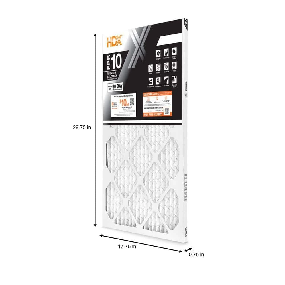 HDX 18 in. x 30 in. x 1 in. Premium Pleated Air Filter FPR 10 2 HDX 18 in. x 30 in. x 1 in. Premium Pleated Air Filter FPR 10 - Image 2