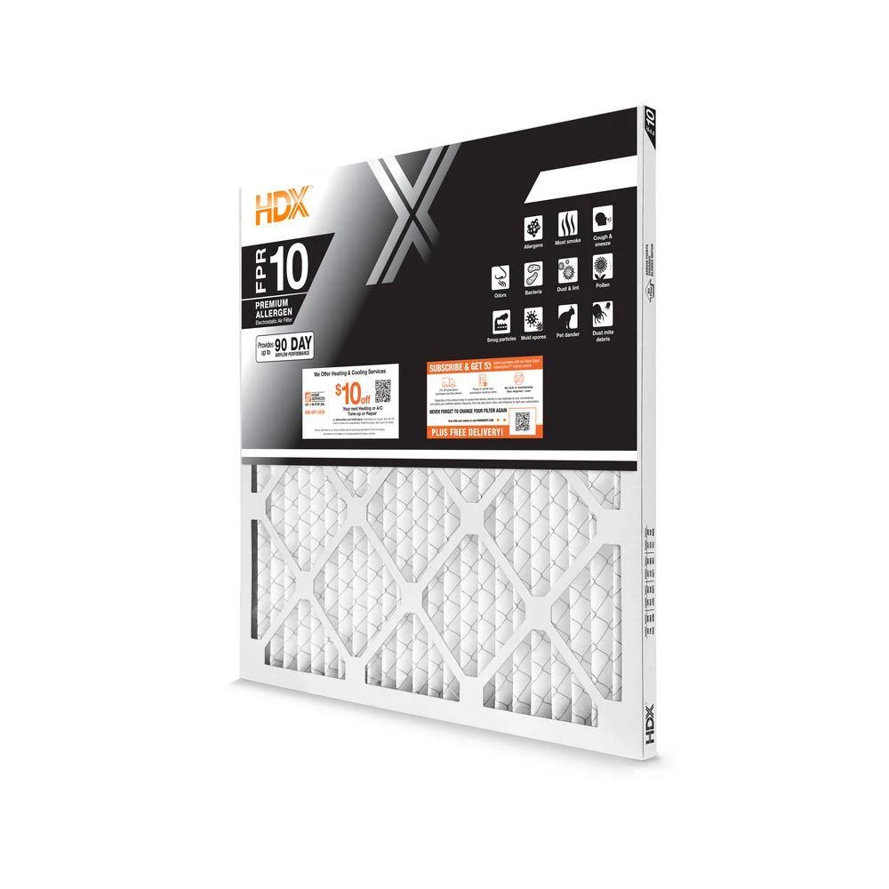 HDX 25 in. x 25 in. x 1 in. Premium Pleated Air Filter FPR 10 4 HDX 25 in. x 25 in. x 1 in. Premium Pleated Air Filter FPR 10 - Image 4