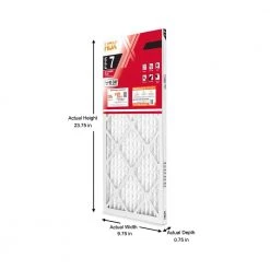 HDX 10 in. x 24 in. x 1 in. Allergen Plus Pleated Air Filter FPR 7 -HDX Sales hdx air filters hdx1p7 011024 66 1000