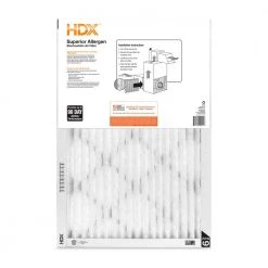 HDX 16 in. x 25 in. x 1 in. Superior Pleated Air Filter FPR 9 10 HDX 16 in. x 25 in. x 1 in. Superior Pleated Air Filter FPR 9 -HDX Sales hdx air filters hdx1p9 011625 40 1000