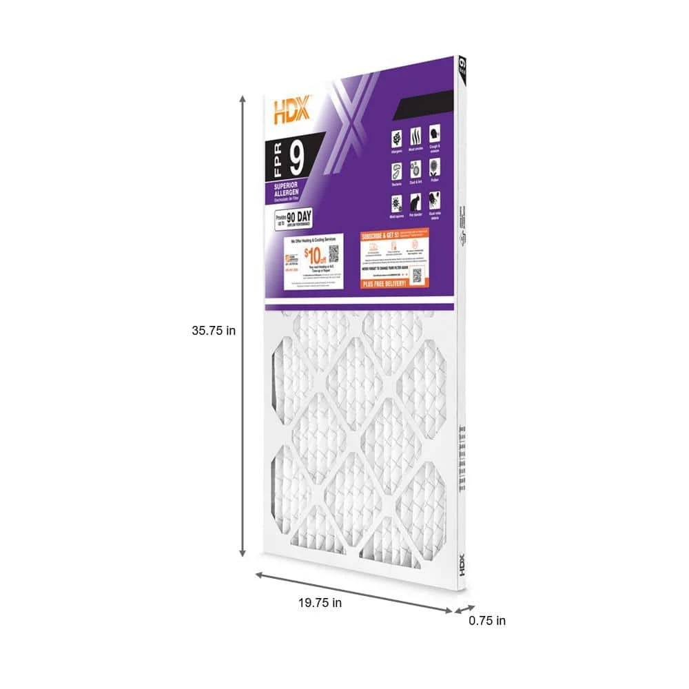 HDX 20 in. x 36 in. x 1 in. Superior Pleated Air Filter FPR 9 2 HDX 20 in. x 36 in. x 1 in. Superior Pleated Air Filter FPR 9 - Image 2
