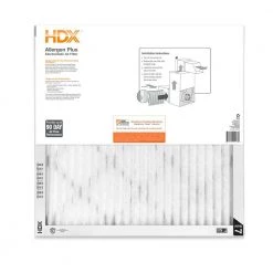 HDX 25 in. x 25 in. x 1 in. Allergen Plus Pleated Air Filter FPR 7 (2-Pack) -HDX Sales hdx air filters hdx2p7 012525 40 1000