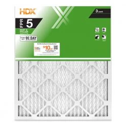 HDX 24 in. x 30 in. x 1 in. Standard Pleated Air Filter FPR 5 (3-Pack)