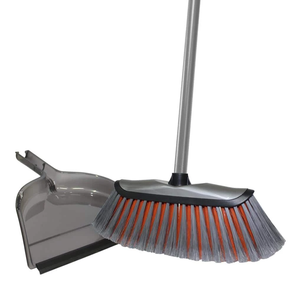 HDX Smooth Sweep Indoor Angle Broom with Dustpan 3 HDX Smooth Sweep Indoor Angle Broom with Dustpan - Image 3