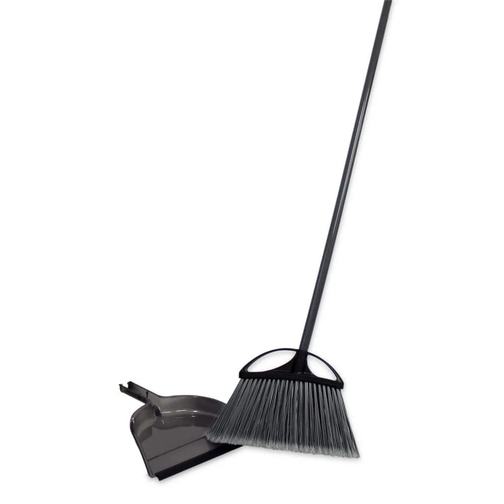 HDX 13 in. Extra Wide Angle Broom with Dustpan 1 HDX 13 in. Extra Wide Angle Broom with Dustpan