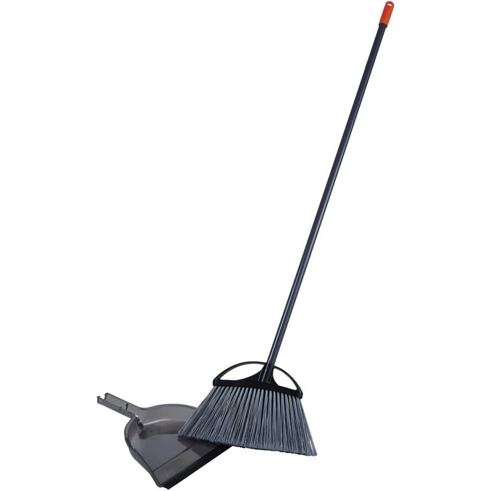 HDX 13 in. Extra-Wide Angle Broom with Dustpan (6-Pack) 5 HDX 13 in. Extra-Wide Angle Broom with Dustpan (6-Pack) - Image 5
