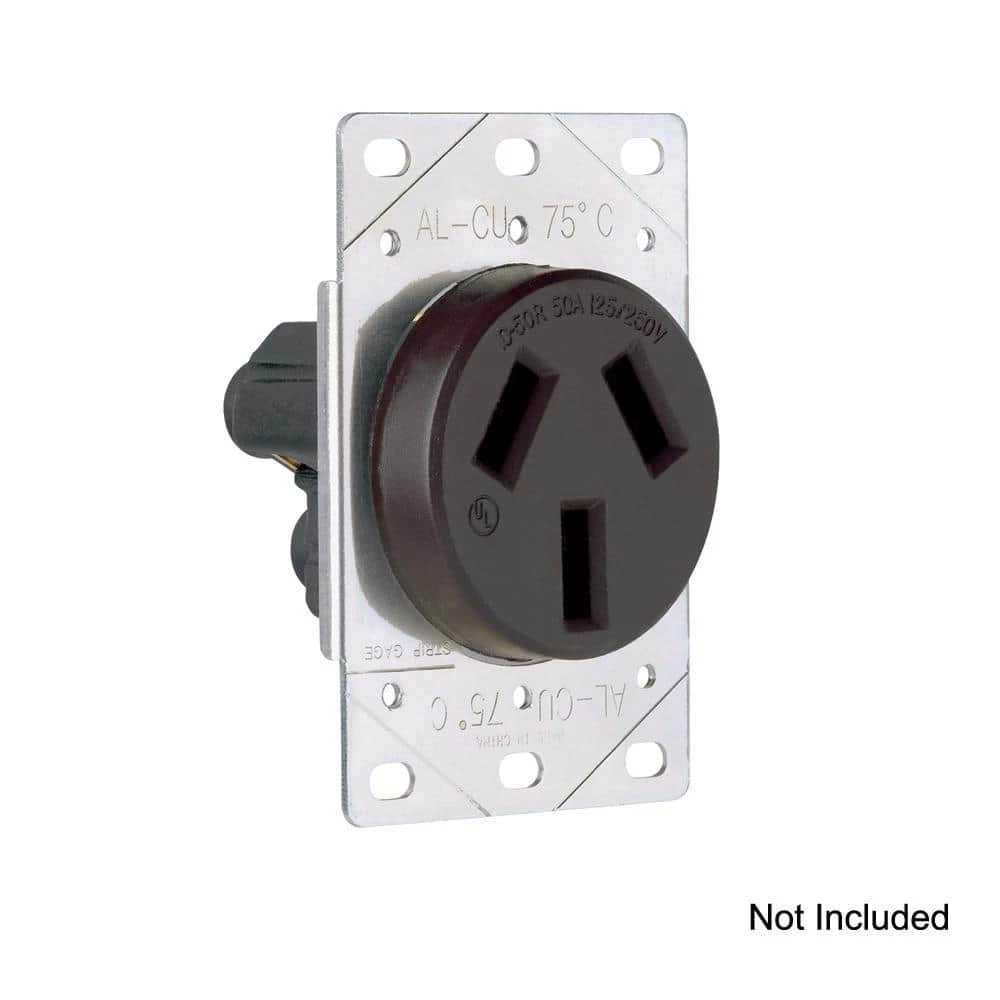 HDX 6 ft. 50 Amp 3-Prong Range Power Cord 2 HDX 6 ft. 50 Amp 3-Prong Range Power Cord - Image 2