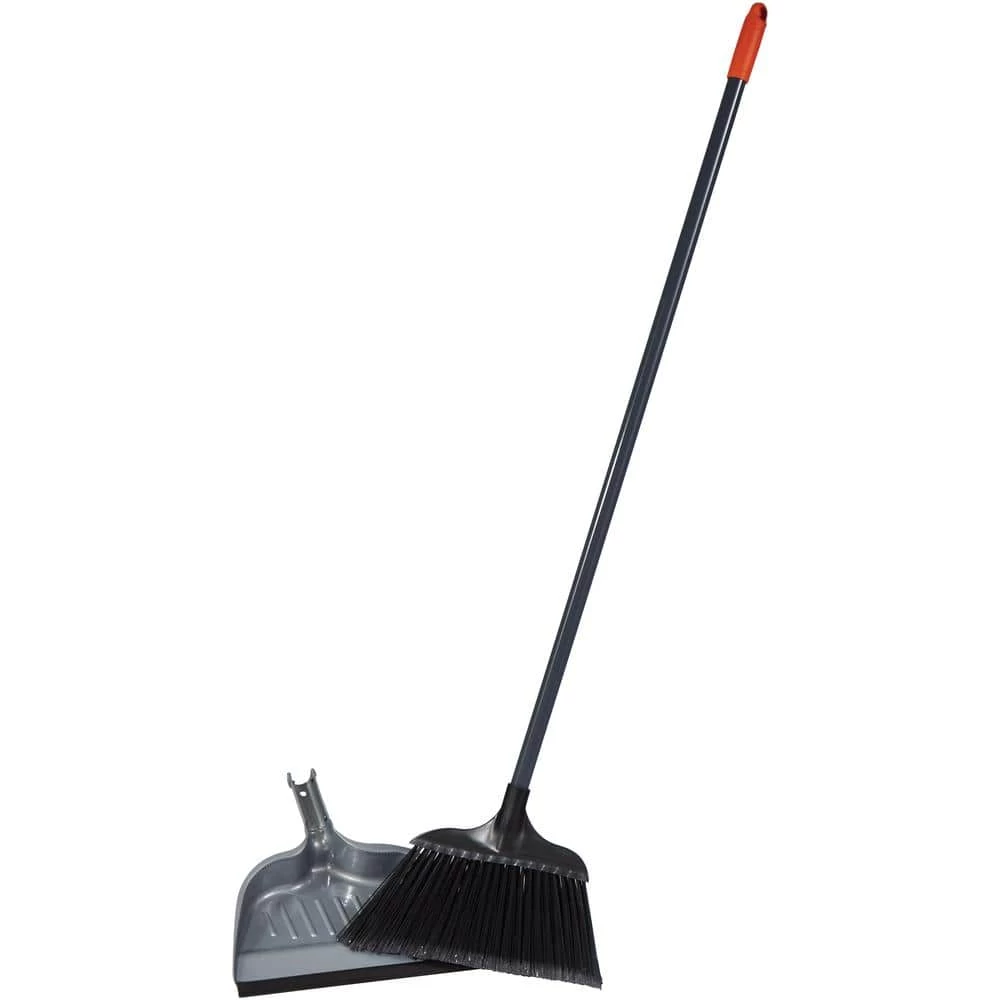HDX Jumbo 15 in. Angle Broom with Dustpan 2 HDX Jumbo 15 in. Angle Broom with Dustpan - Image 2