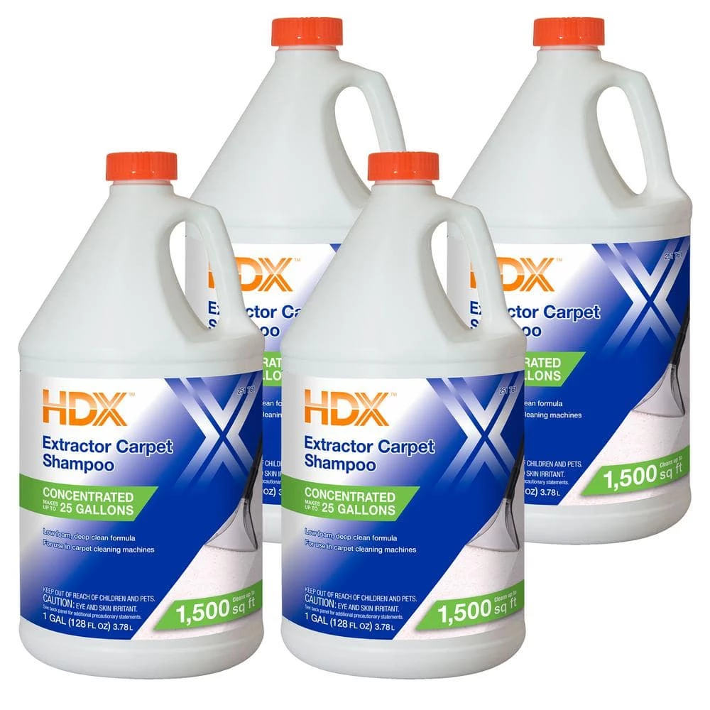 HDX 1 Gal. Extractor Carpet Shampoo (4-Pack) 1 HDX 1 Gal. Extractor Carpet Shampoo (4-Pack)