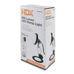 HDX 600 Lumens Integrated LED Clamplight 8 HDX 600 Lumens Integrated LED Clamplight -HDX Sales hdx clamp lights da023 s 76 1000