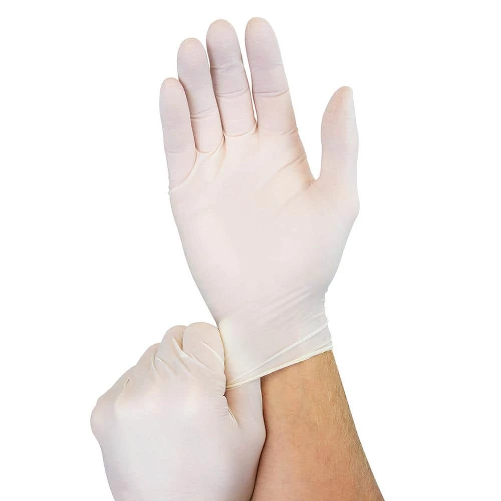 HDX 100-Count Disposable Latex Gloves 4 HDX 100-Count Disposable Latex Gloves - Image 4
