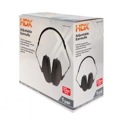 HDX NRR 23 dB Black Ear Muff 10 HDX NRR 23 dB Black Ear Muff -HDX Sales hdx ear muffs hdxem23b vpd4 1f 1000