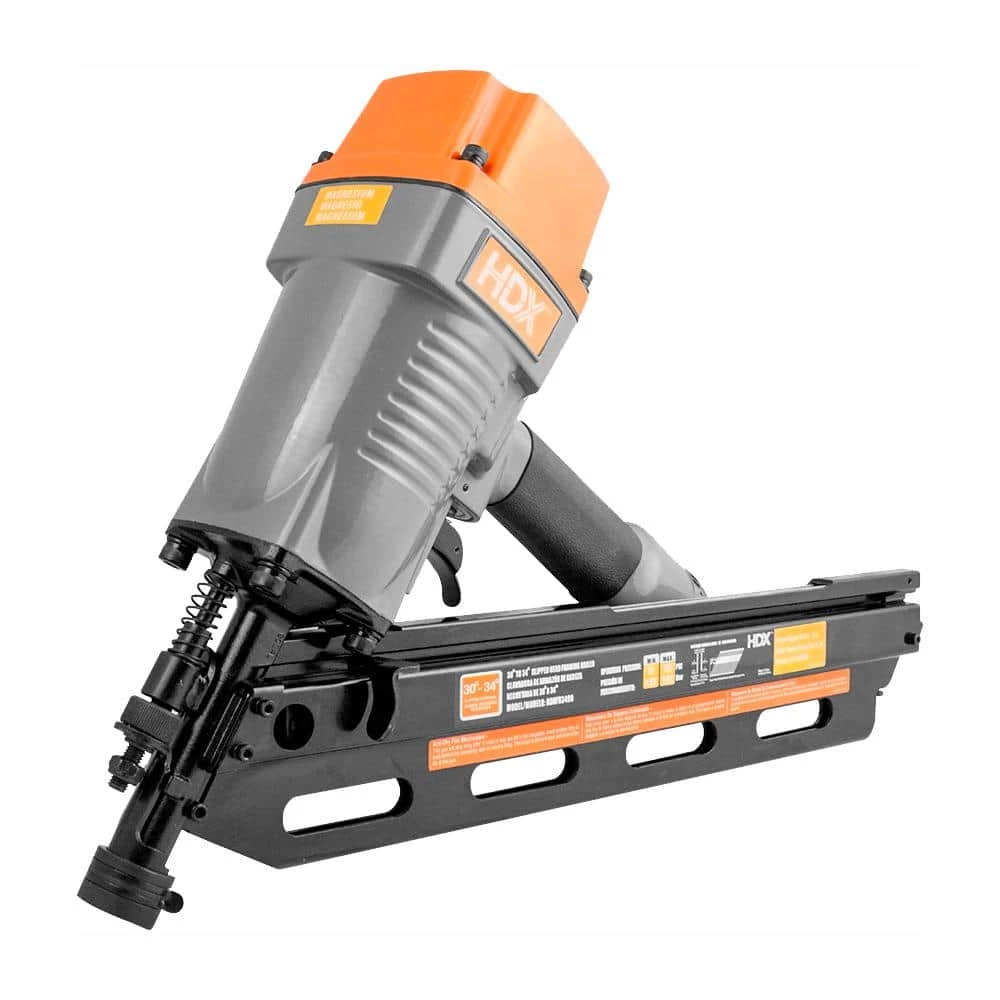 HDX 34° Corded Pneumatic Clipped Head Framing Nailer 1 HDX 34° Corded Pneumatic Clipped Head Framing Nailer