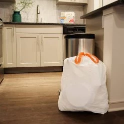 HDX FlexPro 13 Gal. Reinforced Top Fresh Scent Kitchen Trash Bag (280-Count) -HDX Sales hdx garbage bags hd13xhfn140w f 2pk 31 1000