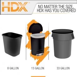 HDX 13 Gallon Scented Flex Drawstring Kitchen Trash Bags (140-Count) -HDX Sales hdx garbage bags hdx13gwhit140 c3 1000