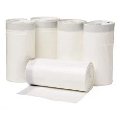 HDX 18 Gal. White Kitchen and Compactor Drawstring Bags (150-Count) -HDX Sales hdx garbage bags hdx18gck150 5pk 4f 1000