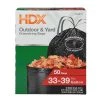 HDX 33-39 Gal. Black Heavy Duty Drawstring Trash Bags (50-Count) - For Outdoor and Yard Waste