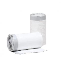 HDX 13 Gal. White Drawstring Kitchen Trash Bags (110-Count)